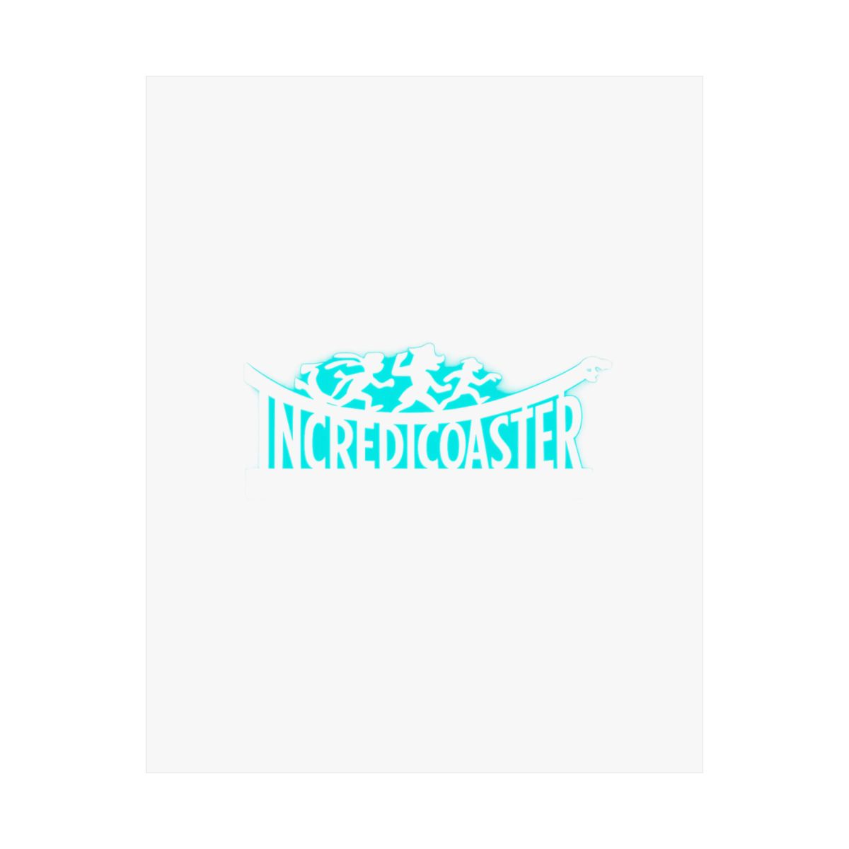 Incredicaster Podcast Neon Poster | LED Studio Wall Art