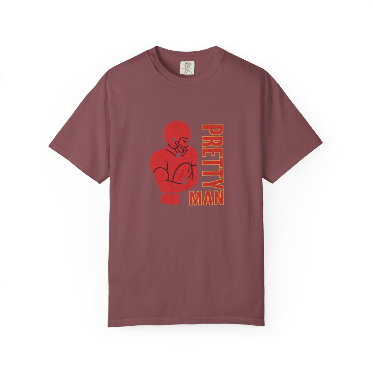 Pretty Man Football Player Graphic T-Shirt
