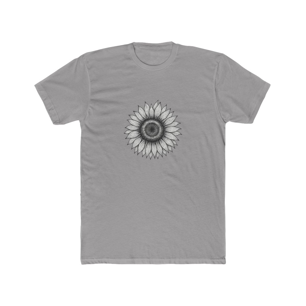 Sunflower Line Art Graphic T-Shirt
