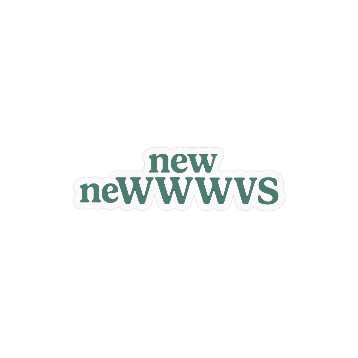 Funny New News Pun Sticker | Witty Vinyl Decal