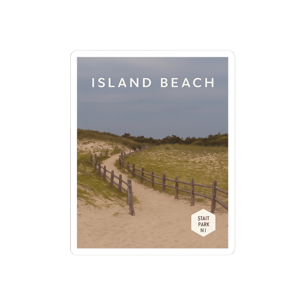Island Beach State Park Coastal Vibes Sticker