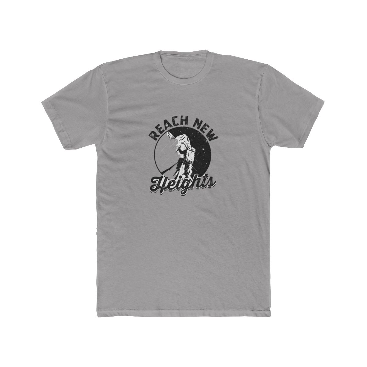 Reach New Heights Mountaineering T Shirt - Climber Adventure Gear