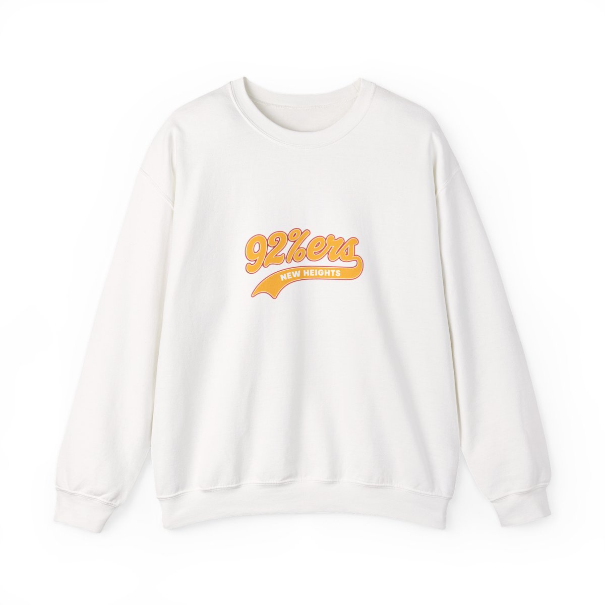 92%ers NEW HEIGHTS Script Crewneck