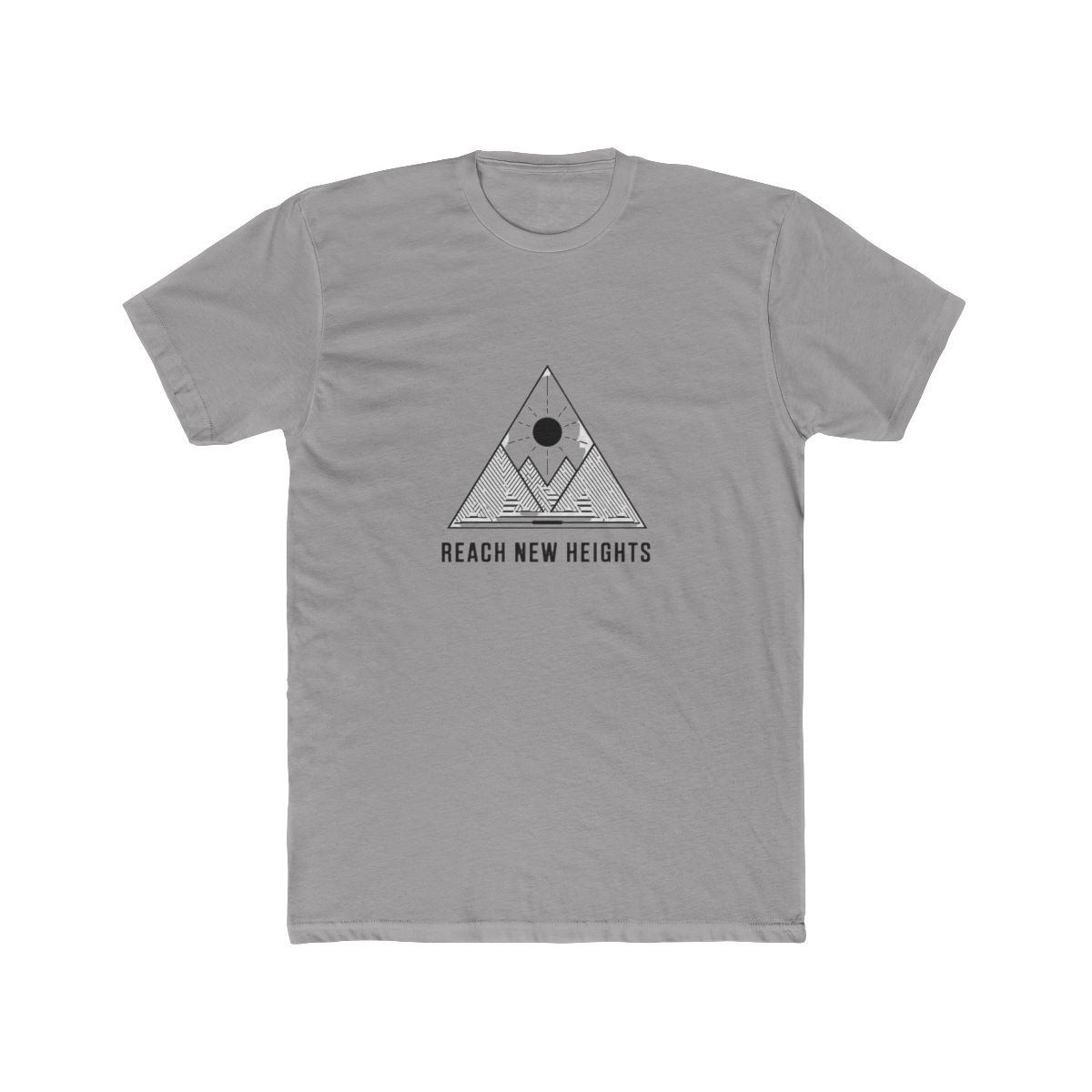 Reach New Heights Minimal Typography T-Shirt