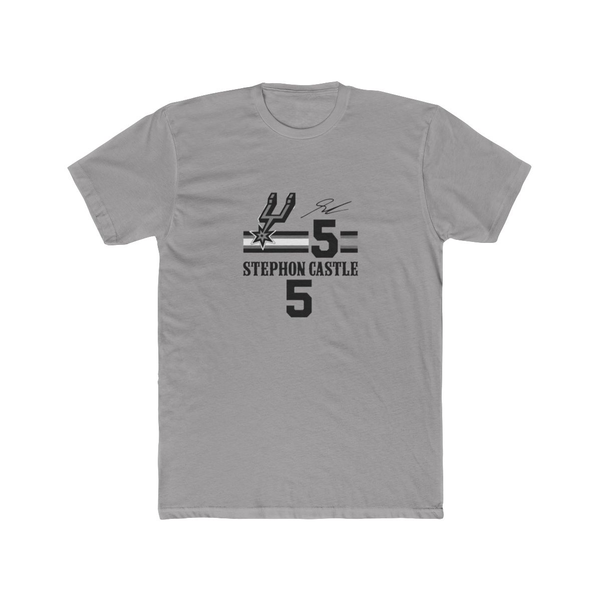 Spurs Stephon Castle Signature Jersey T-Shirt
